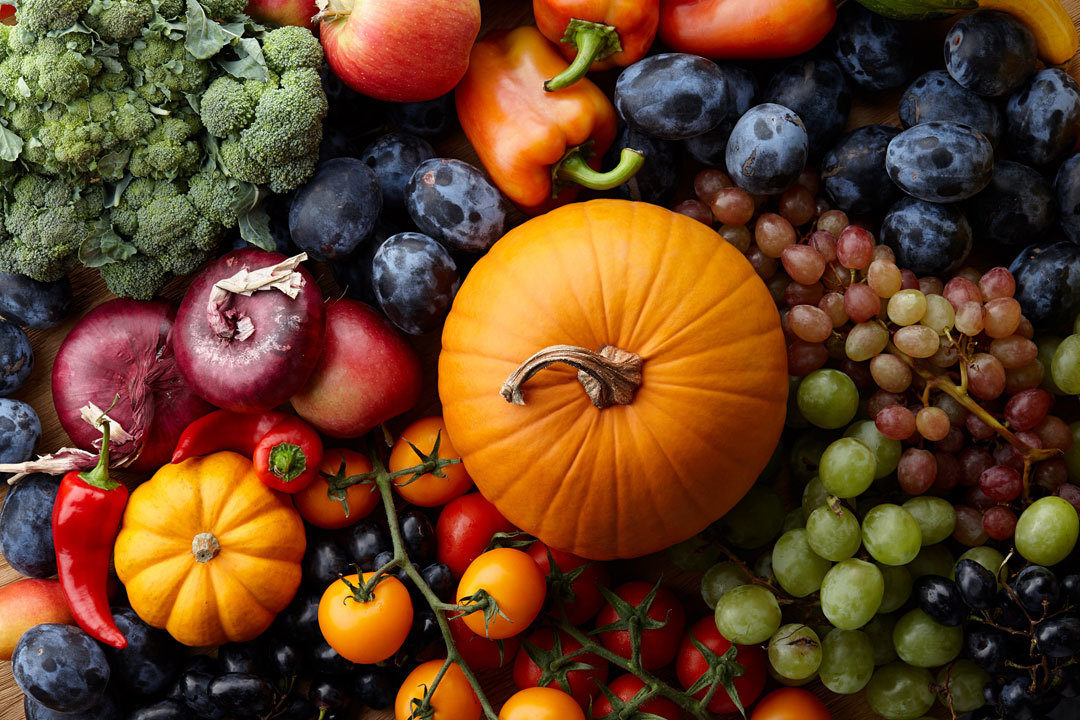 Fall fruits and vegetables